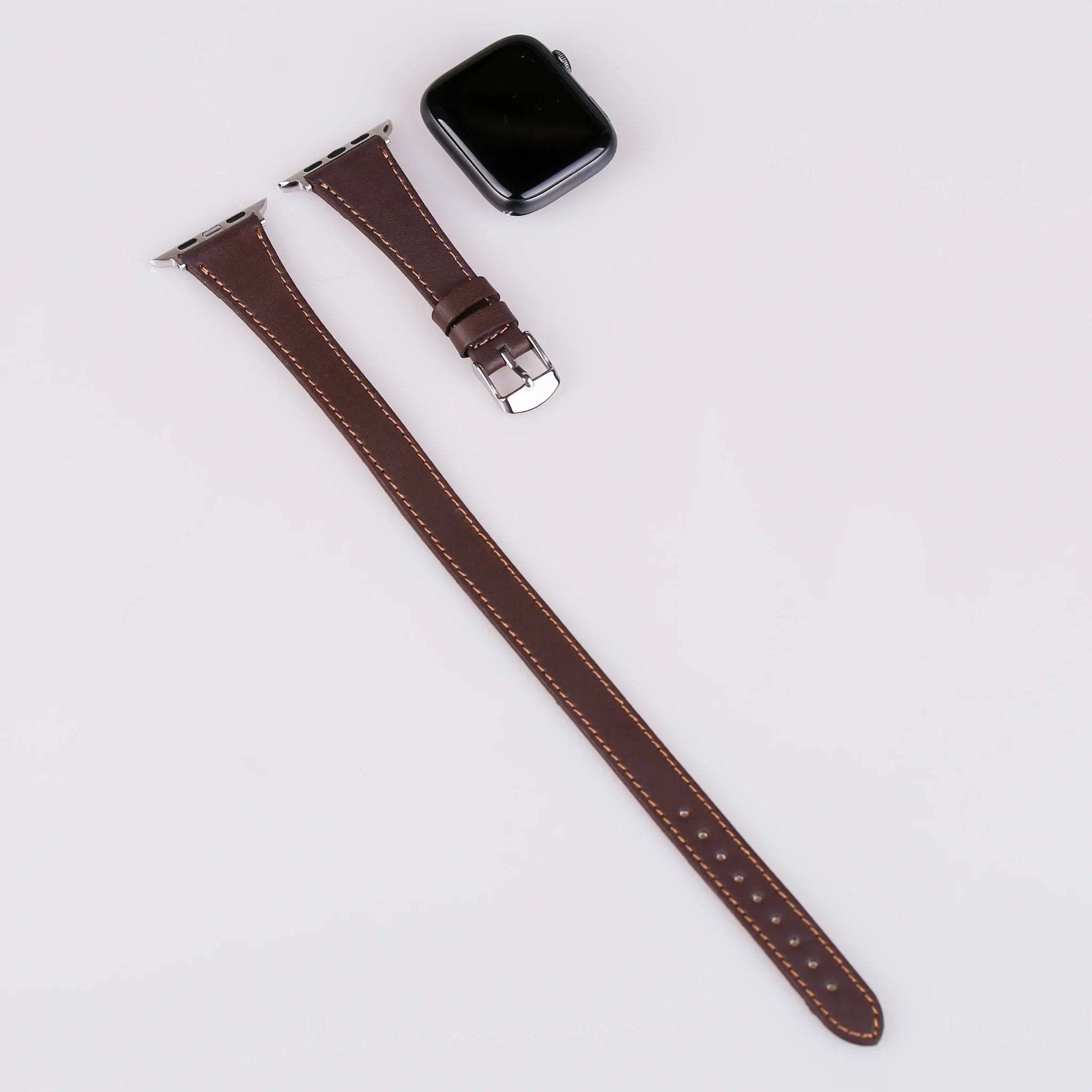 Bileklik Apple Watch Saat Kayışı - Vegan Leather Uzun Tasarım