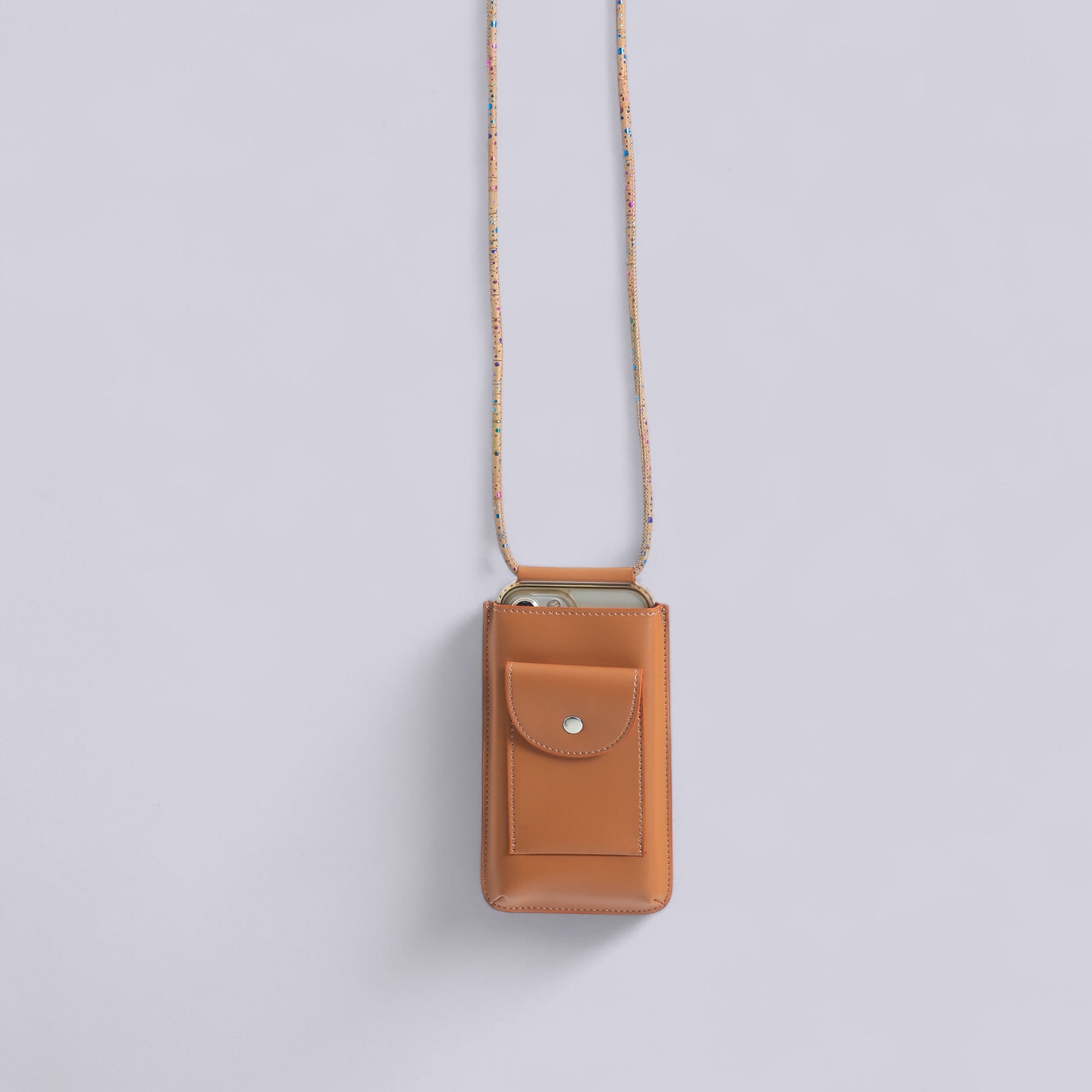 Elma Derisi Taba Renkli Telefon Kılıfı - Apple Leather Doğal