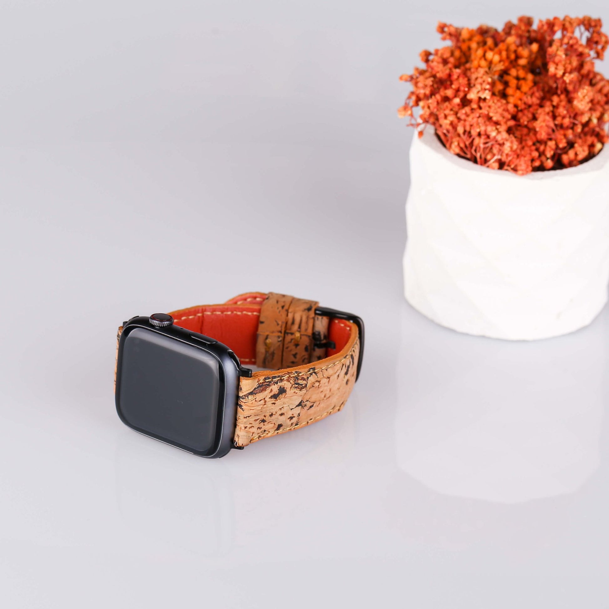 Mantar Derisi Vegan Saat Kordonu - Cork Leather Sürdürülebilir